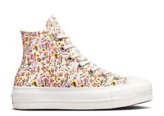 Кроссовки Converse Wmns Chuck Taylor All Star Lift Platform High &apos;Florals&apos;, кремовый