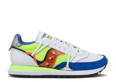 Кроссовки Saucony Jazz Dst &apos;Abstract Collection - Blue Lime&apos;, белый