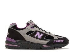 Кроссовки New Balance Stray Rats X 991 Made In England &apos;Black Purple&apos;, черный