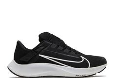 Кроссовки Nike Air Zoom Pegasus 38 Flyease Extra Wide &apos;Black White&apos;, черный
