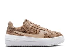 Кроссовки Nike Wmns Air Force 1 Plt.Af.Orm &apos;Snakeskin&apos;, коричневый
