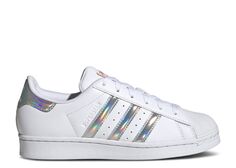 Кроссовки adidas Superstar Big Kid &apos;White Iridescent&apos;, белый