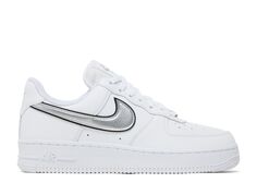 Кроссовки Nike Wmns Air Force 1 &apos;07 Essential &apos;White Metallic Silver&apos;, белый