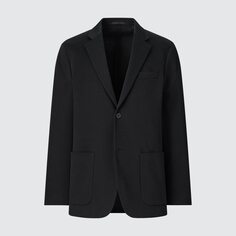 Куртка UNIQLO Comfort 2B из хлопка, черный