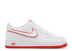 Кроссовки Nike Air Force 1 Gs &apos;White Picante Red&apos;, белый