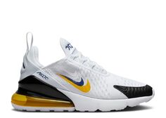 Кроссовки Nike Air Max 270 Gs &apos;Multi-Swoosh - White University Gold&apos;, белый