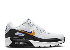 Кроссовки Nike Air Max 90 Gs &apos;Double Swoosh - White Gold Royal&apos;, белый