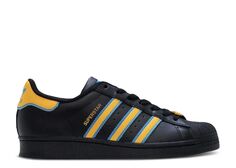 Кроссовки adidas Superstar J &apos;Black Gold Blue&apos;, черный