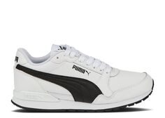 Кроссовки Puma St Runner V3 Leather Big Kid &apos;White Black&apos;, белый