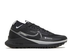 Кроссовки Nike React Pegasus Trail 4 Gore-Tex &apos;Black Reflect Silver&apos;, черный