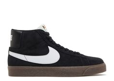 Кроссовки Nike Zoom Blazer Mid Sb &apos;Black Dark Gum&apos;, черный
