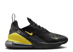 Кроссовки Nike Air Max 270 Gs &apos;Black Yellow Strike&apos;, черный