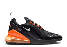 Кроссовки Nike Air Max 270 Gs &apos;Black Total Orange&apos;, черный