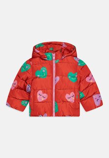 Куртка зимняя Puffer Smiling Hearts Base Baby Girl Stella McCartney Kids, цвет rosso/multicolor
