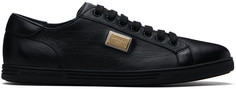 Черные кроссовки из телячьей кожи Saint Tropez Dolce&amp;Gabbana, цвет Nero