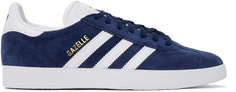 Темно-синие кроссовки Gazelle Adidas Originals, цвет Collegiate navy/White/Gold metallic