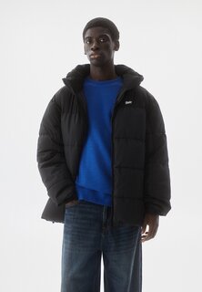 Куртка зимняя Combined With Puffer PULL&amp;BEAR, черный