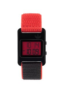 Цифровые часы Retro Pop Digital adidas Originals, цвет black and red