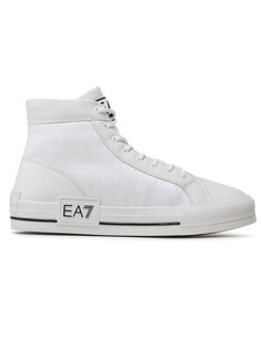 EMPORIO ARMANI Высокие кроссовки, белый/черный EA7