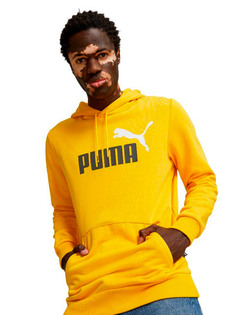 Толстовка Puma с логотипом и капюшоном, желтый