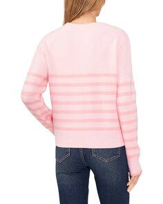 Свитер CeCe Cropped Striped Sweater, цвет Prism Pink