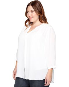 Блуза NYDJ Plus Size Pintuck Blouse, цвет Optic White