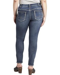 Джинсы Silver Jeans Co. Plus Size Britt Low Rise Skinny Jeans W90102ECF306, индиго