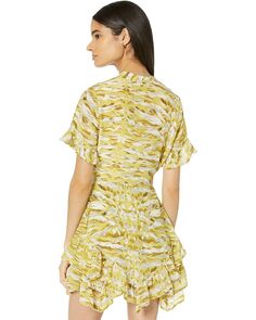 Платье AllSaints Frankie Oniyuri Dress, желтый