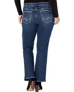 Джинсы Silver Jeans Co. Plus Size Suki Mid-Rise Bootcut Jeans W93719EOE391, цвет Medium Indigo Wash