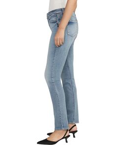 Джинсы Silver Jeans Co. Suki Mid-Rise Straight Leg Jeans L93413EAE283, индиго
