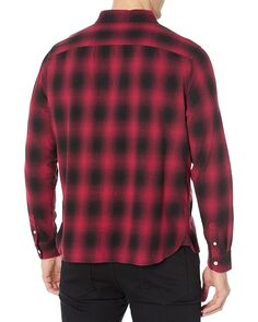 Рубашка AllSaints Hoboken Long Sleeve Shirt, черный/красный