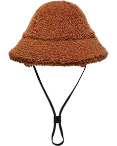 Панама UGG Fluff Recycled Microfur Lined Bucket Hat, цвет Hardwood