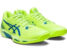 Кроссовки ASICS Solution Speed FF 2 Tennis Shoe, цвет Hazard Green/Reborn Blue