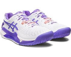 Кроссовки ASICS Gel-Resolution 9, цвет White/Amethyst