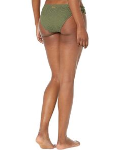 Низ бикини Vince Camuto Crochet Bikini Bottoms, цвет Safari Green