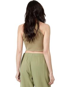 Брюки Mod-o-doc Double Layer Gauze Easy-Fit Cropped Trousers, цвет Forest Fern