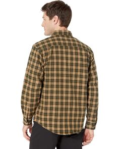 Рубашка Wolverine Glacier Lite Flannel Shirt, цвет Dark Olive