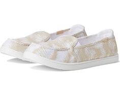 Кроссовки Roxy Minnow VII Slip-On Shoe, цвет White/Tan