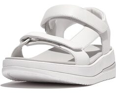 Сандалии FitFlop Surff Adjustable Leather Back-Strap Sandals, цвет Urban White