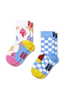 Happy Socks Детские носки Kids Ice Cream Socks 2 шт., синий
