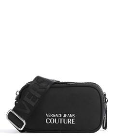 Сумка через плечо Sporty Logo из переработанного нейлона Versace Jeans Couture, черный
