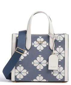Сумка Spade Flower Jacquard текстильная, кожаная Kate Spade New York, синий