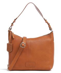 Мягкая сумка-мешок Skylar из зерненой кожи Burkely, коричневый