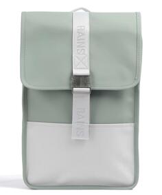 Мини-рюкзак полиуретан, полиэстер Rains, зеленый