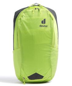 Велосипедный рюкзак Race Air 14+3 из переработанного полиамида Deuter, зеленый