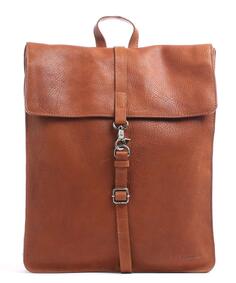 Антикварный рюкзак Avery из телячьей кожи Burkely, коричневый