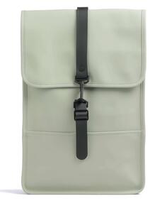 Мини-рюкзак полиэстер, полиуретан Rains, зеленый