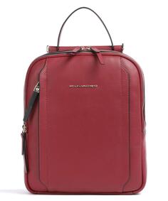 Кожаный рюкзак Circle RFID Piquadro, красный
