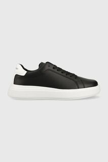 Кожаные кроссовки LOW TOP LACE UP LTH Calvin Klein, черный