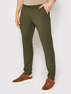 Узкие брюки чиносы Only &amp; Sons, зеленый